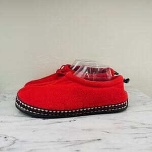 Foamtreads Red Fleece Slippers Mens Size 12